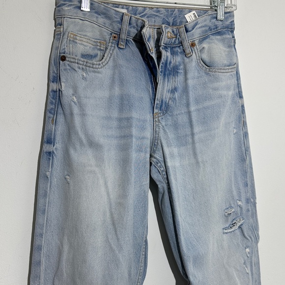 Zara Light Blue Straight Leg Jeans - Picture 3 of 12